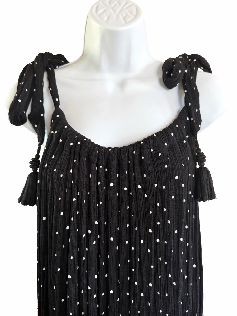 Free People Bare It All Printed Maxi Dress Small Black Floral Boho - Picture 4 of 8